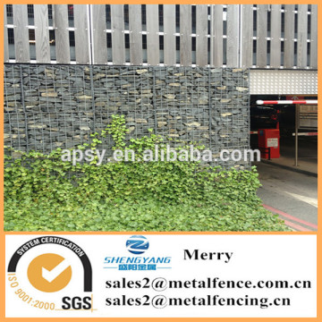 2mX1mX1m galvanizado soldado con autógena Galfan 3mm pared de Gabion utilizado para hacer área de aparcamiento